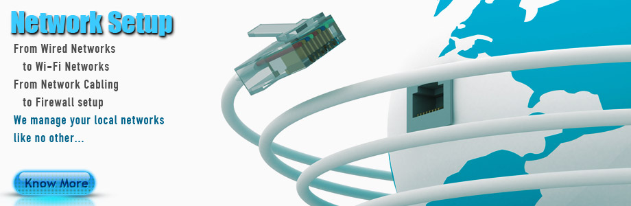 Network Setup - Cabling, Wired Networks, Firewall Setup